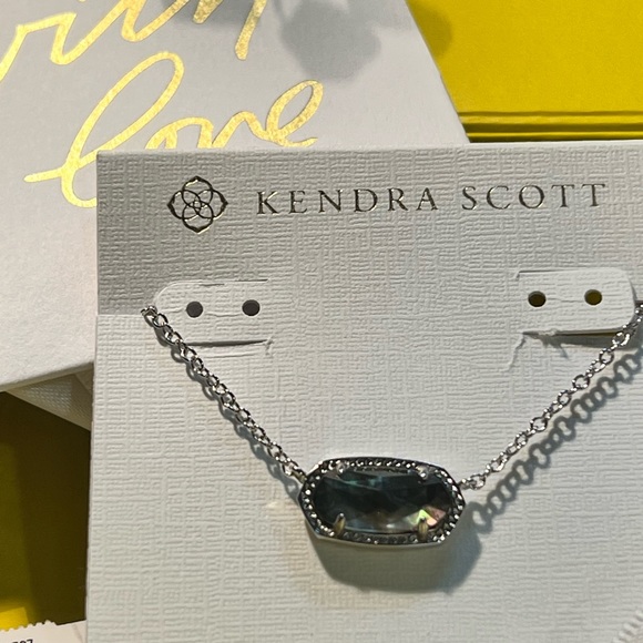 NWT Kendra Scott Retired Elisa Necklace Black Pearl & Silver SOLD OUT Gorgeous! - Picture 9 of 15